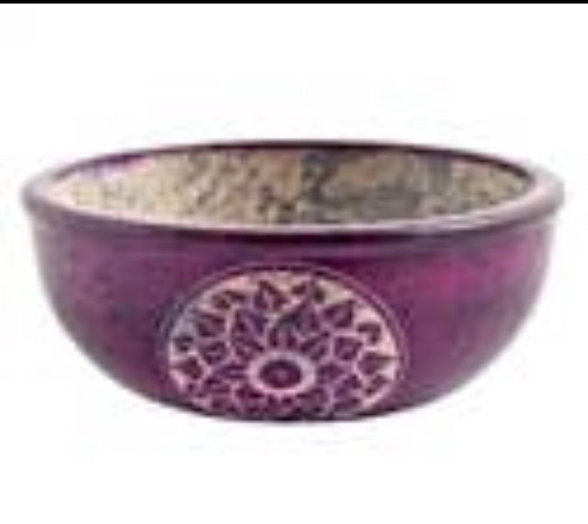 Lotus Flower Carved bowl burner or smudging bowl.